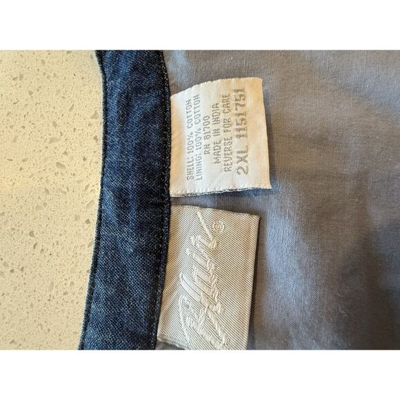 Blair Vintage Vest Knit Embroidered Denim Cottage Core 2XL - Picture 3 of 12